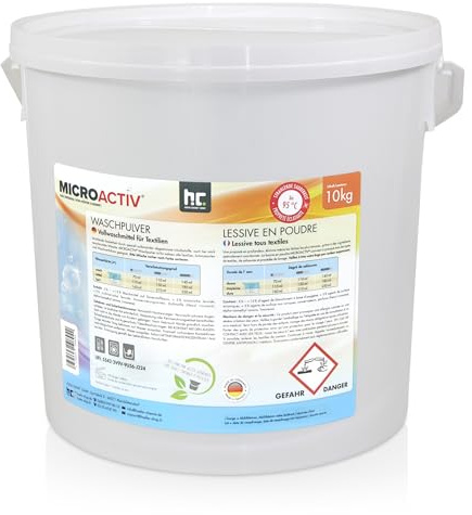 1 x 10 kg Waschpulver - im 10 kg Eimer
