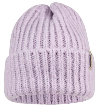 Sterntaler Strickmütze Soft Touch – kuschelweiche Unisex-Wintermütze für Babys und Kinder – warme Mütze für Mädchen, Flieder, Größe 47