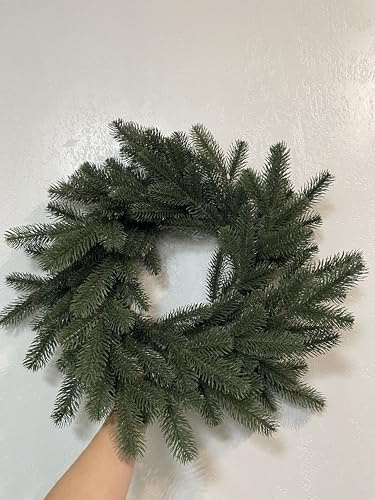 Evergreen Tree® Türkranz Weihnachten 45 cm – Premium Adventskranz künstlich aus Spritzguss-Tannenzweigen – Weihnachtsdeko Kranz Winter