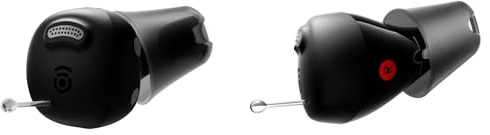 Cearvol Nano Sound-Verstärker (Kein Bluetooth/App), Ein-Knopf-Steuerung mit Ladecase, 3 Klangmodi, für leichte bis mittlere Hörbedürfnisse, 54h Akku, Mitternacht