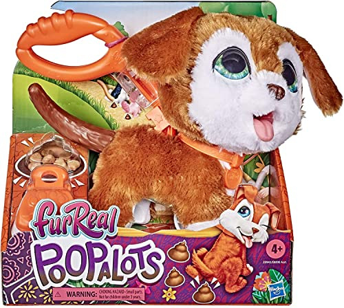 Hasbro E89455X3 FurReal Poopalots Große Racker interaktives Spielzeugtier, Verbindungssystem, ab 4 Jahren