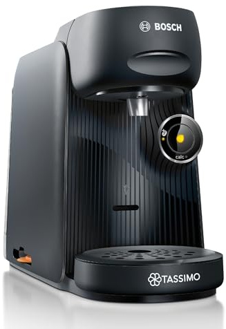 Bosch Tassimo finesse friendly Kapselmaschine TAS162E, 70 Getränke, intensiverer Kaffee auf Kopfdruck, Abschaltautomatik, nachhaltig, perfekt dosiert, 1400 W, schwarz/schwarz