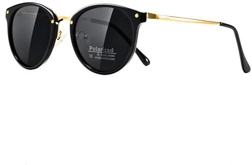 Cleoxyge Metallgestell Polarisierte Sonnenbrille Damen/Herren UV400 Vintage