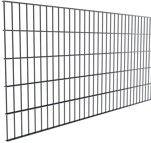 Doppelstabmatte Element 2,5 m 6/5/6 NUR MATTE Gittermatte Zaunelement Anthrazitgrau 1230 mm