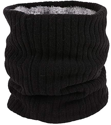 ehsbuy Schlauchschal Herren Damen Winter Ski Winddicht Warm Fleece Loop Schal Halswärmer Halstuch Snood Maske für Skifahren Motorrad Laufen Fahrrad