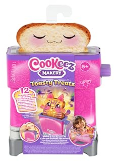 COOKEEZ MAKERY Toasties. Spielzeug-Toaster mit süß duftendem Überraschungsplüschtieren zum sammeln. Spielzeug-Brot hineinstecken und EIN Überraschungsplüschtier springt heraus!