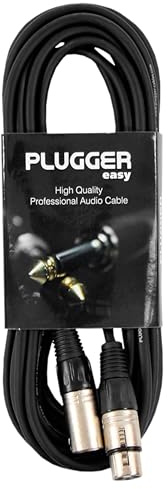 Plugger 6 m XLR Kabel Noir, 3-polig, Audio, Mikrophon, Lautsprecher, Verstärker, Mischpult