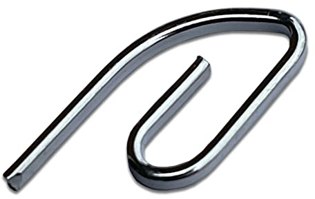 50 Gardinenhaken zum Einhängen aus Metall für Gardinen mit Schienensystem. Hochwertige und widerstandsfähige Gardinenhaken