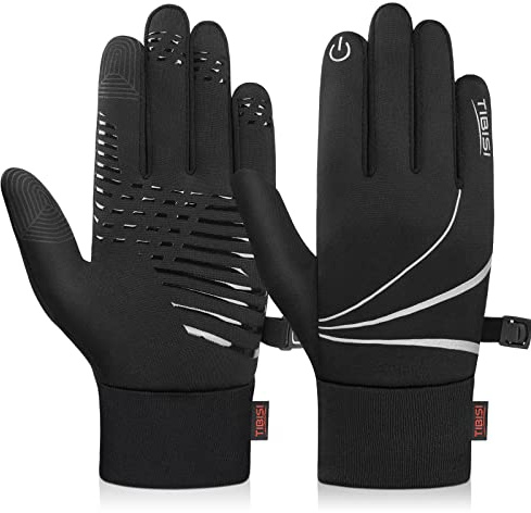Ruixue Handschuhe Kinder Winter Warme Winterhandschuhe - Kids Anti-Rutsch Winddicht Laufhandschuhe Fahrradhandschuhe Fleece Wasserabweisend, Radhandschuhe Outdoor Sport für 4-12(M)