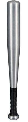 Relaxdays Baseballschläger Aluminium, 18 Zoll, Softballschläger, Baseball und Softball, Aluschläger leicht, Silber