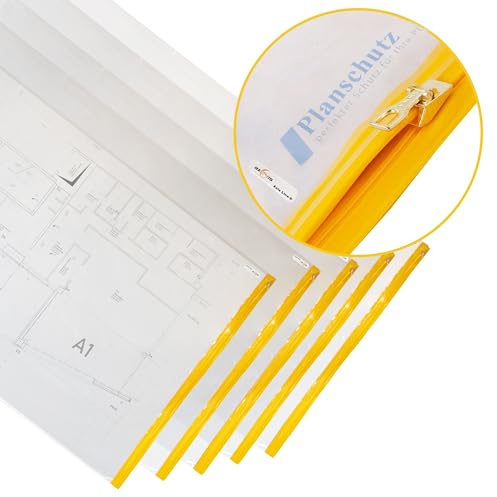 Axis Line 10er Pack Planschutztaschen DIN A1 650x900, mit Gleitverschluss | Alle Größen hier bestellbar: DIN A0 , DIN A1, DIN A2, DIN A3, DIN A4, 700 x 1200, 900 x 1400, 1000 x 1350 + Gleitverschluss