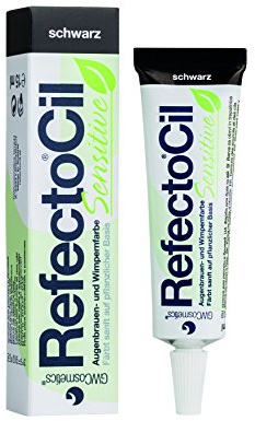 RefectoCil® Wimpernfarbe Sensitiv Schwarz Augenbrauen, Färbemittel 15 ml, Pflanzen Basis