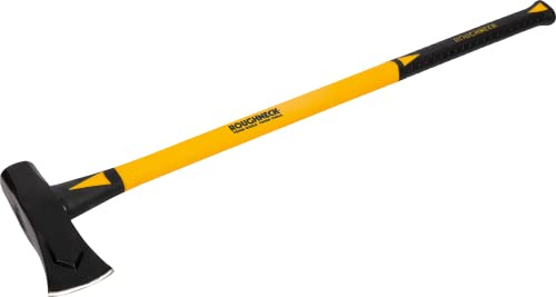 Roughneck Spalthammer mit Fiberglasstiel, 2,7 kg / 6 lbs | Gesenkgeschm., wärmebeh. u. lack. Kopf; polierte Schneide; Anti-Klemm-Design; Epoxidharz-Verbind.; Fiberglaskern-Stiel