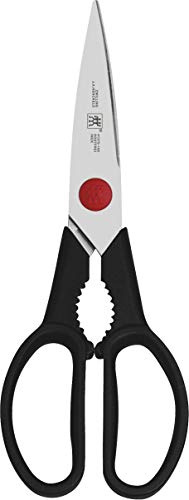 ZWILLING Twin L Vielzweckschere, 20cm, Küchenschere für Rechts- und Linkshänder, Rostfreier Spezialstahl, Schwarz