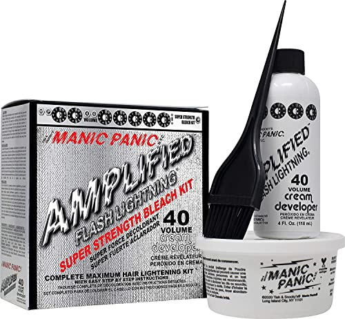 MANIC PANIC Amplified Flash Lightning Bleach Kit 40 Volume Cream Developer