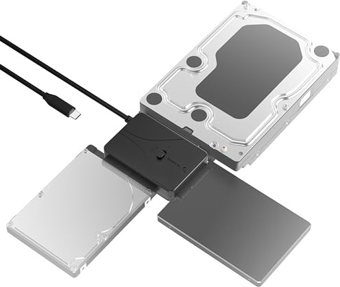 SABRENT USB Typ C zu SSD SATA IDE 2,5 / 3,5 / 5,25 Zoll Festplattenkonverter (USB-DS12)