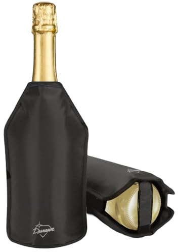 Flaschenkühler – Kühlmanschette für Weißwein, Rotwein und Champagner – Geschenkset – Barzubehör – Weinkühlschrank, Weinkühler