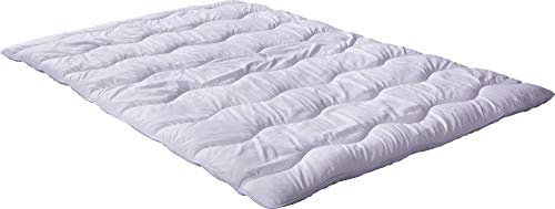 REDBEST Duo-Steppbett, Bettdecke Atlanta weiß Größe 135x200 cm - Feuchtigkeitstransport, Liegekomfort, hygienisch waschbar, Zwei zusammengenähte Decken