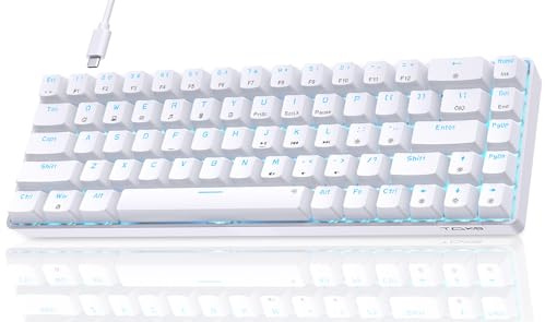 Dierya DK68se Gaming Mechanische Tastatur,60% Prozent Tastatur,Ultra-Compact Mini 68 Tasten Anti-Ghosting,Typ-C-Datenkabel,US Layout für PC Windows Gamer Typist,Red Linear Switch