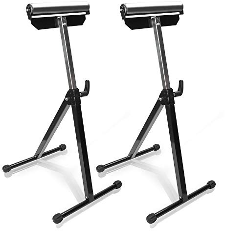 Sonnewelt 2er Set Rollenbock, 68-108CM Höhenverstellbar Rollbock, klappbar Rollenständer, Unterstellbock, Klappbock mit Antirutschfüßen, Stützbock bis 90 kg