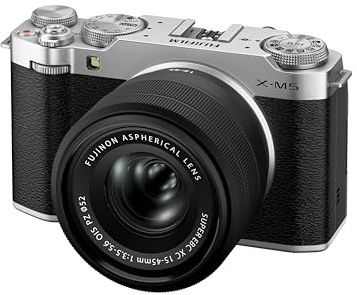 FUJIFILM X-M5 + XC15-45mm Kit Silber