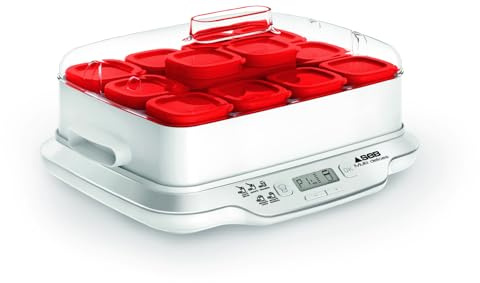 Seb Multi Délices, Express Joghurtbereiter 12 Gläser 140 ml, BPA-frei, 5 automatische Programme, Express-Programm, hergestellt in Frankreich YG661500