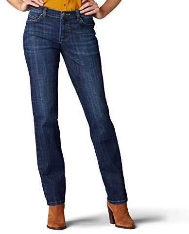 LEE - Jeans Damen - Slim Straight Fit - Elly - Schwarz Rinse