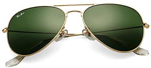 Pro Acme Sonnenbrille Herren Damen Klassische Pilotenbrille Glaslinse Fliegerbrille Unisex Piloten Sonnenbrille