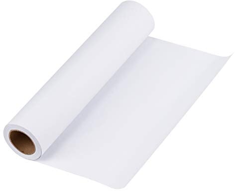 RUSPEPA Weiß Kraftpapier - Natürliches Recyclingpapier, Kraftpapierrolle Ideal für Kunsthandwerk, Kunst, Kleine Geschenkverpackungen, Verpackung, Post, Versand und Pakete - 30.5 cm x 30 m