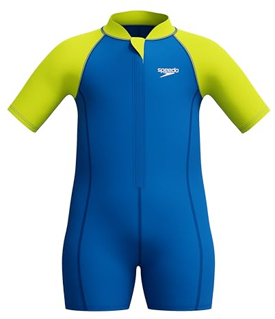 Speedo Jungen Schwimmen lernen Essential Neoprenanzug | Schwimmunterricht | Weiche Haptik | Neopren Turkish Sea 2YRS