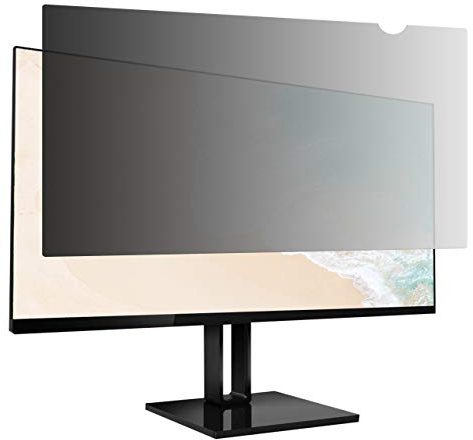 Amazon Basics Sichtschutzfilter für 24-Zoll-Breitbildmonitore im Format 16:9, Entspiegelt, Blaulichtfilter, Kratzfest, Einfache Montage, Abnehmbar, Augenschutz (53,2cm x 29,9cm)