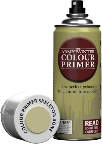 The Army Painter, Colour Primer Skeleton Bone, 400 ml Grundierung Spray | Grundierungsspray Acryllack Spray für Fantasy Modellbau Wargames Tabletop Figuren, Warhammer & Dnd Miniatures