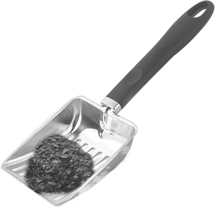 Kohlenschaufel | 12.8 Zoll Kaminzubehör | Edelstahl PP Kaminschaufel | Hohles Siebkopf Design für einfache Aschereinigung robuste Feuerstelle Schaufel für Kamin Grill