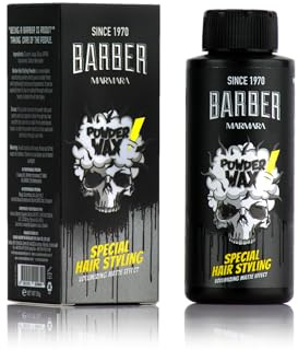 Barber Marmara Haarstyling und Volumenpuderwachs mit Matteffekt für Damen und Herren