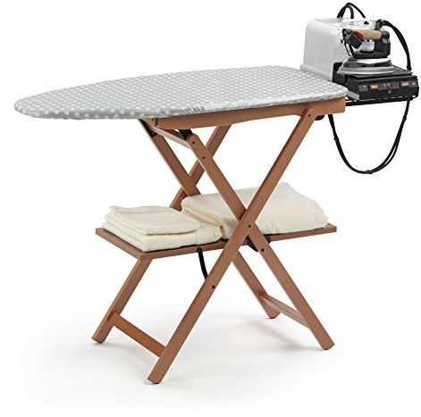 Klappbarer Bügeltisch, 622 ASTIR, Buche massiv, kirschbaumfarbig, Nicht höhenverstellbar, 135 x 45 x h87 cm - Arredamenti Italia AR_IT Il Cuore del Legno