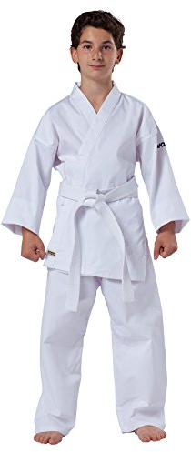 Kwon 551000160 ClubLine Karateanzug (Junior/Basic), weiß, 160cm