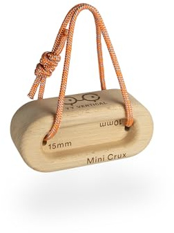 YY Vertikal – Mini Crux – Mini Holz-Klettergerät – kompaktes Hangboard für Training, Aufhängung und Muskelaufbau – Kletterzubehör/Kletterausrüstung
