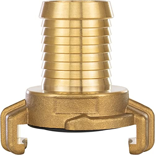 Poppstar Messing Schnellkupplung 1 Zoll Tülle (Kupplung auf 1 Zoll Schlauchtülle), für 25mm Schlauch-Innendurchmesser