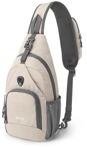 G4Free Brusttasche Schulterrucksack Sling Bags Umhängetasche Crossbody Herren Damen für Reise Wandern Radfahren Laufen Klettern