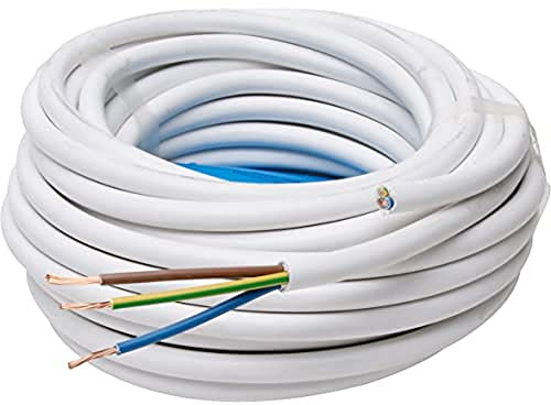 Kopp 151810842 Schlauchleitung H05 VV-F 3G, 1.5 mm², 10 m, weiß, 10m