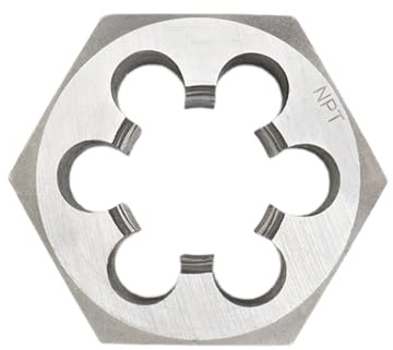 1,27 cm (1/2 Zoll) 14 NPT Runde Schneideisen Maschinengewinde Rechtshänder Gewindeschneider Kohlenstoffstahl Manuelles Rohrgewinde-Kit Schraubengewinde Schneideisen Sechskant-Rohrschablone