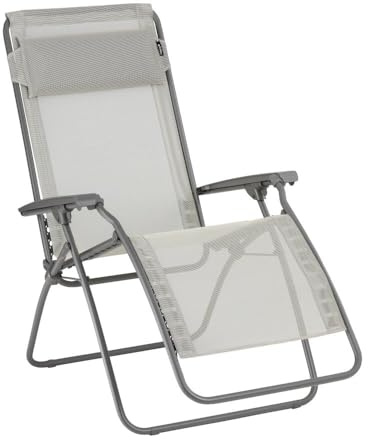 Lafuma Mobilier - Relaxsessel Zero Gravity R Clip - Klappbarer Liegestuhl für Terrasse und Garten - Strapazierfähiges Batyline®-Gewebe - Mehrpositionenliege, Komfortabel, Frankreich - Roggenbeige