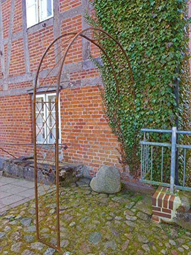 Wandrosenbogen Metall Porto groß/Breite: 200cm, Rost