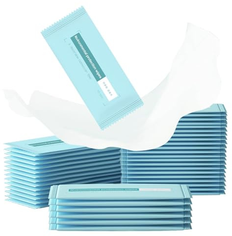 100 Stück Feuchtes Toilettenpapier Einzeln Verpackt, Spülbare,Umweltfreundliche Feuchtes Toilettenpapier,Feuchttücher Toilette,Mehrzwecktücher,Geeignet Für Zuhause,Büro,Outdoor,Den Täglichen Gebrauch