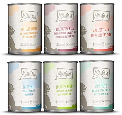 MjAMjAM - leckere Mahlzeiten Mixpaket III für Deine Katze 6 x 400 g
