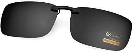 Goiteia Polarisierte Sonnenbrille Clip für Brillenträger - Sonnenbrille Zum Aufstecken Polarisiert, Sonnenbrillen Aufsatz Brille Damen Herren