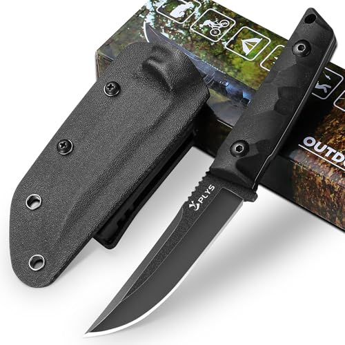 Outdoor Survival Jagdmesser: 440C Full Feststehendes Messer, 10.3 Cm Klinge, G10-Griff, Kydex-Scheide, Gürtelclip, Geeignet Zum Angeln, Camping, Wandern und für Outdoor-Sportbegeisterte. Geschenk