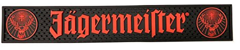 Jagermeister Schwarz & Orange Logo Bar Mat