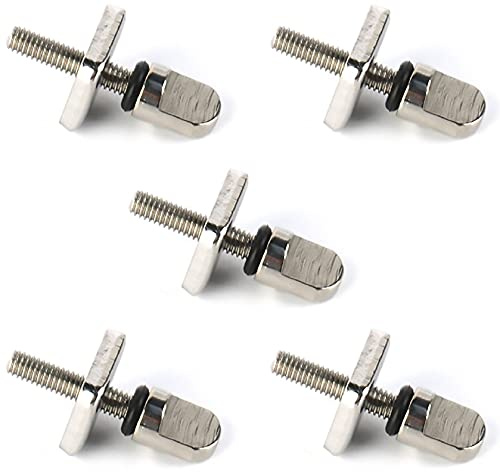 Lvjkes Surfbrett Finnen Schraube, SUP Finnenplättchen, 5 STK Surfboard Zubehör Schrauben Edelstahl Durable Plate Ersatz Kit für Longboard Paddle