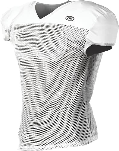 Rawlings Sporting Goods Herren Premium Pro Cut Praxis Fußball Jersey, Herren Unisex, weiß